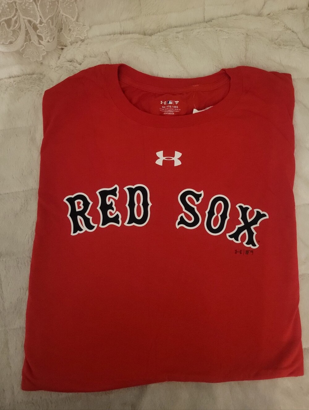 Under Armour Red Boston Red Sox Men's Performance Tee Size 5XL T-shirt